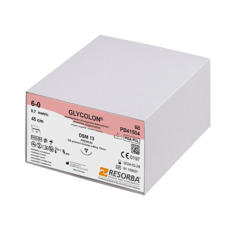 PB41504 PB41504  ~ GLYCOLON® ungefärbt, 6 0 USP, DSM13, Länge 45cm ~