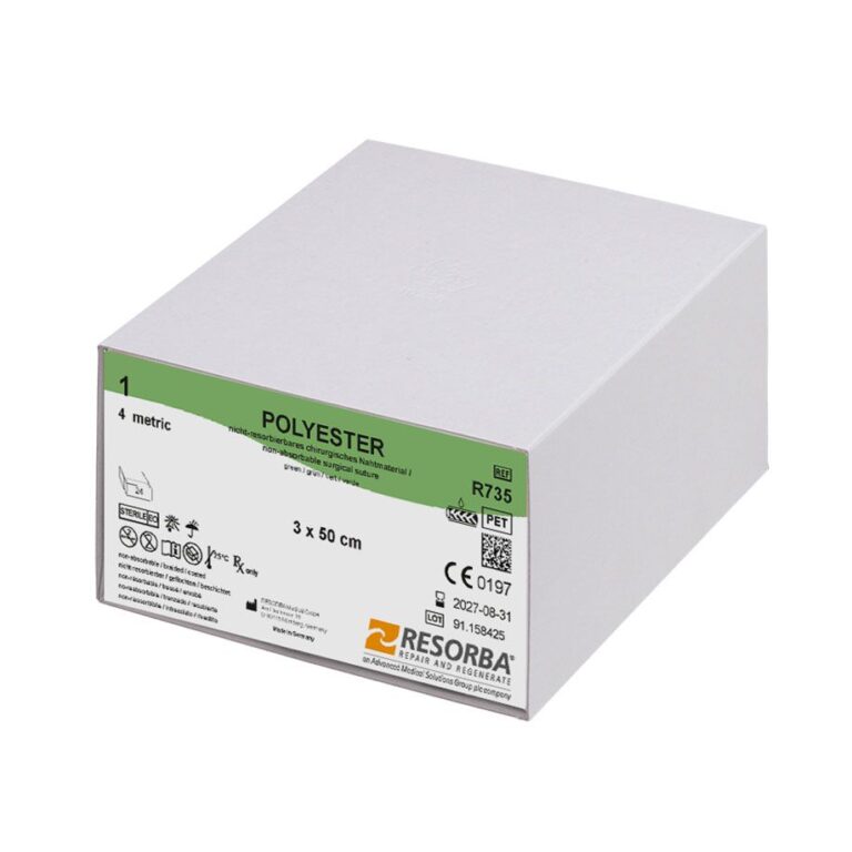 R735 R735  ~ POLYESTER grün, 1 USP, , Länge 3x50cm ~